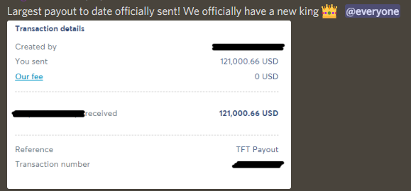 The FUnded trader payout proof
